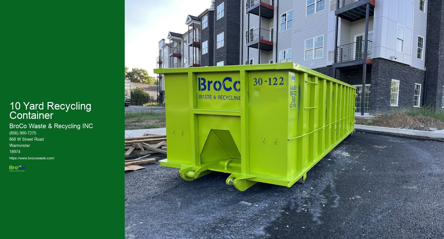 10 Yard Recycling Container
